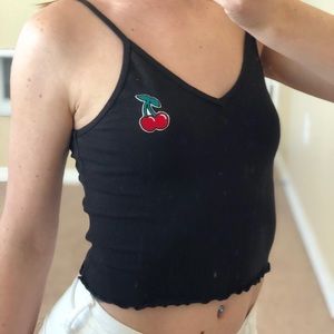 Urban Outfitters cherry patch crop top